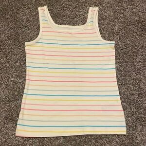Old Navy fitted striped tank. Girls size 10/12